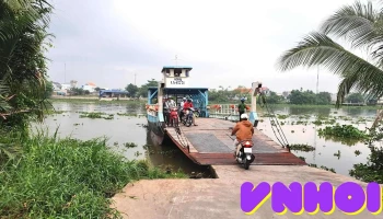 Bến phà Vàm Thủ bờ Bình An - Bình An