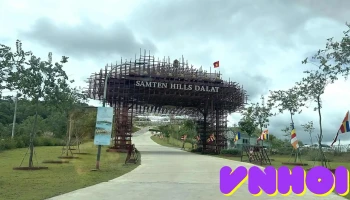 Cổng chào Samten Hills Đà Lạt - Tu Tra