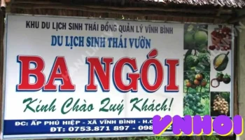 Khu Du Lịch Vườn Sinh Thái Ba Ngói - Bến Tre