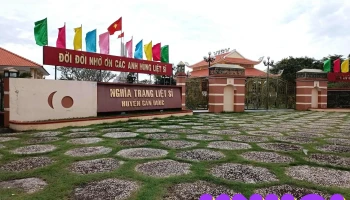 Nghĩa trang liệt sĩ huyện Cần Đước - Ql50