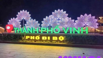 Phố đi bộ Tp Vinh - Nghệ An