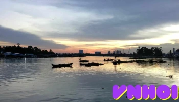 Địa điểm ngắm hoàng hôn làng chài Tân Mai - Tam Hiệp