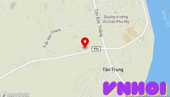 bản đồ của An Hoà Tự Chùa phật giáo trong An Giang