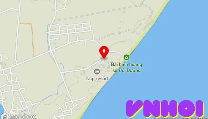 bản đồ của Ba Thật Resort Khách sạn nghỉ dưỡng, Khách sạn, Nhà nghỉ trượt tuyết trong Bình Thuận