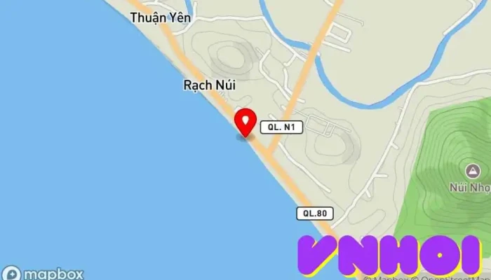 bản đồ của Bãi Bàng Bãi biển trong Kiên Giang