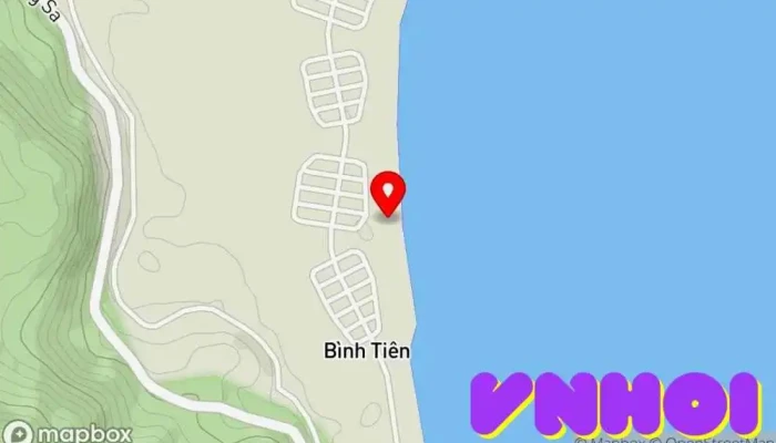 bản đồ của Bãi biển Bình Tiên Bãi biển trong Ninh Thuận