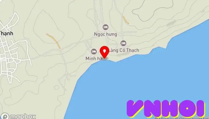 bản đồ của Bãi Biển Cổ Thạch Bãi biển trong Bình Thuận