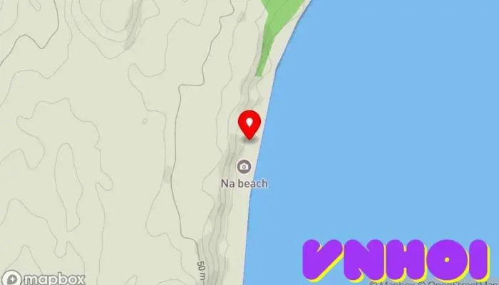 bản đồ của Bãi biển Na Bãi biển trong Khánh Hòa