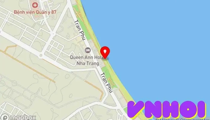 bản đồ của Bãi biển Nha Trang Điểm thu hút khách du lịch trong Khánh Hòa