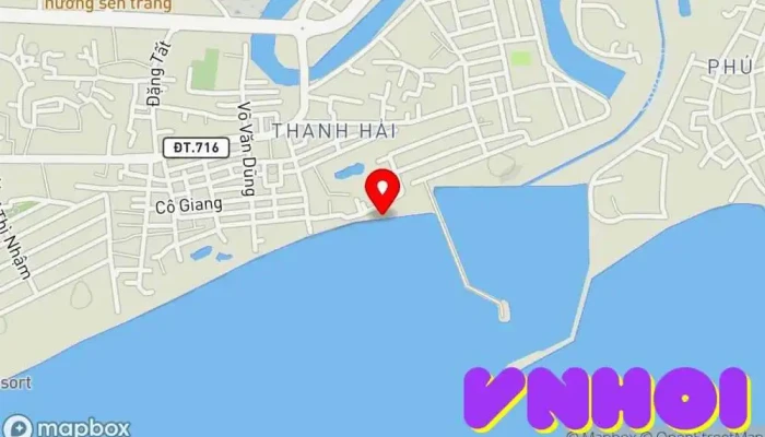 bản đồ của Bãi biển Phan Thiết Bãi biển trong Bình Thuận