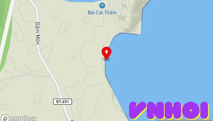bản đồ của Bãi biển Xuân Đừng Bãi biển trong Khánh Hòa