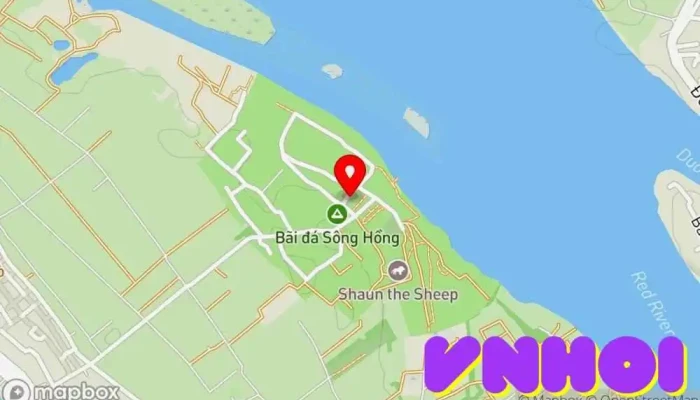 bản đồ của Bãi Đá Sông Hồng Vườn cộng đồng, Điểm thu hút khách du lịch trong Hà Nội