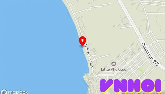 bản đồ của Bãi Đất Đỏ Điểm thu hút khách du lịch trong Kiên Giang