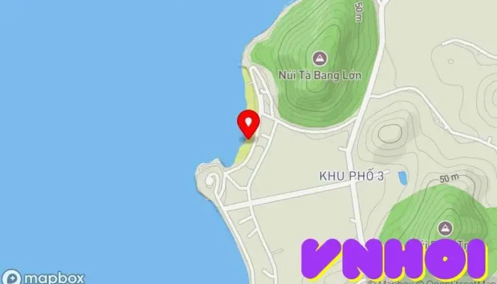 bản đồ của Bãi sau Mũi Nai Bãi biển trong Kiên Giang