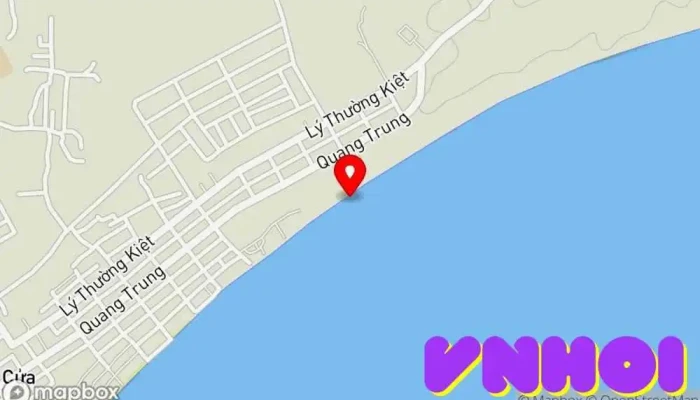 bản đồ của Bãi tắm biển Phan Rí Điểm thu hút khách du lịch trong Bình Thuận