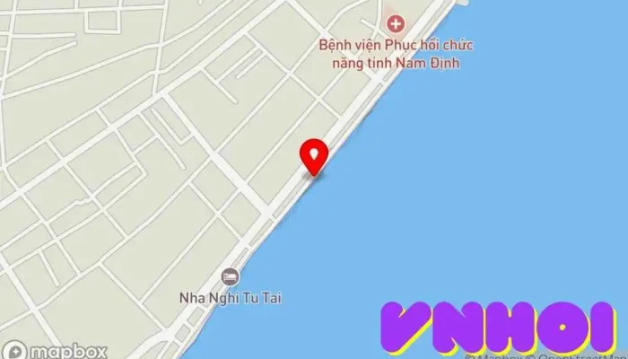 bản đồ của Bãi tắm Hải Thịnh Hải Hậu Nam định Việt Nam Khách sạn trong Nam Định
