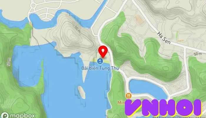bản đồ của Bãi tắm Tùng Thu Điểm thu hút khách du lịch trong Hải Phòng