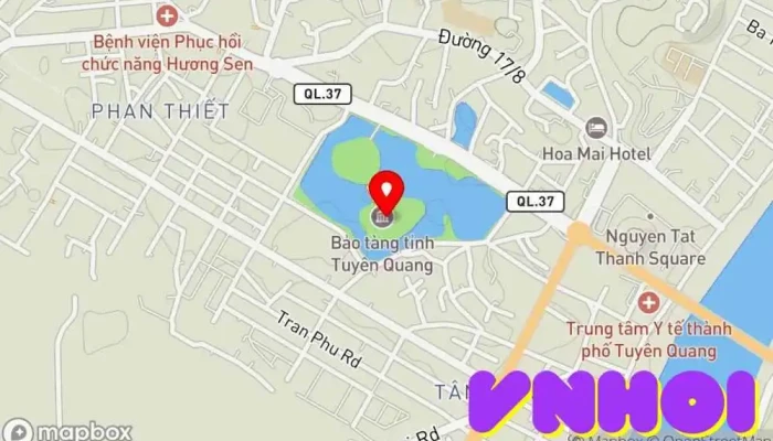 bản đồ của Bảo tàng Tỉnh Tuyên Quang Bảo tàng trong Tuyên Quang