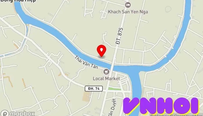 bản đồ của Bến Du Lịch Cái Bè Bến du thuyền trong Tiền Giang