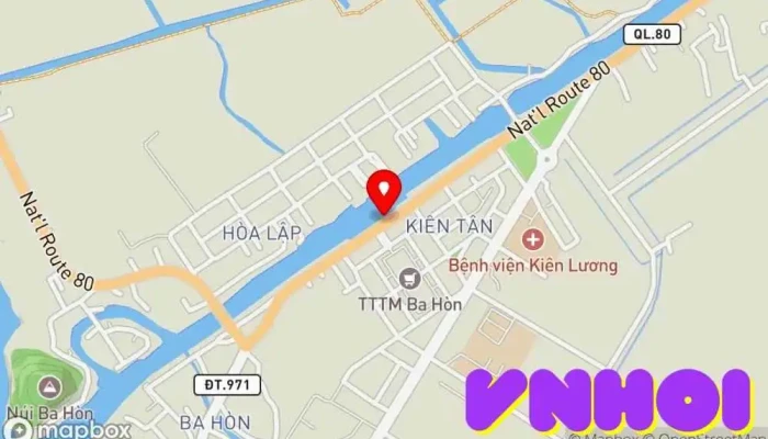 bản đồ của Bến Tàu Ba Hòn Bến du thuyền trong Kiên Giang