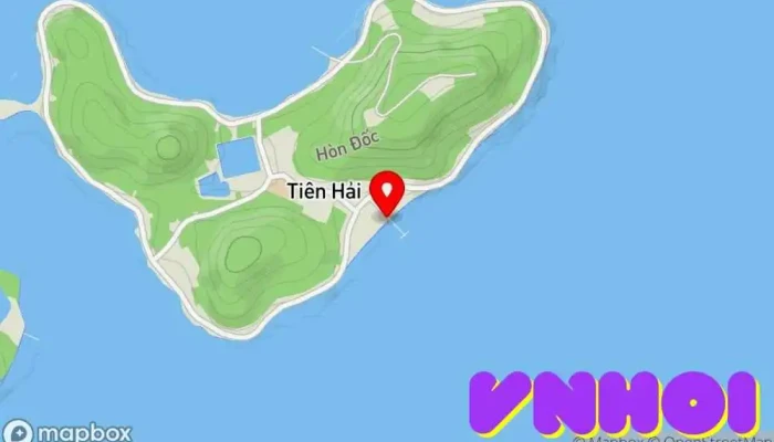 bản đồ của Bến tàu chính đảo Hải Tặc​ Bến du thuyền trong tỉnh Kiên Giang