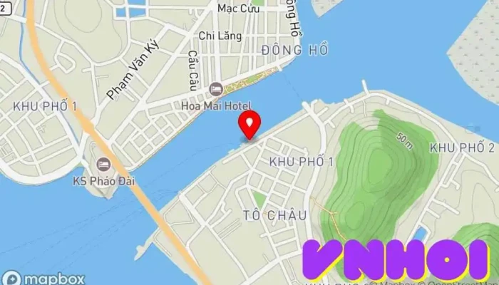 bản đồ của Bến Tàu Hà Tiên mới Bến du thuyền trong Kiên Giang