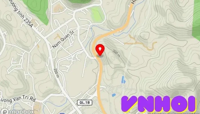 bản đồ của Bia Thủy Môn Đình Điểm mốc lịch sử trong Lạng Sơn