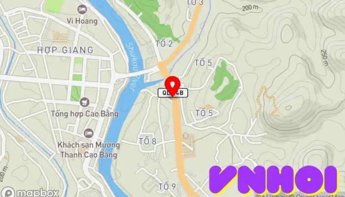 bản đồ của Cao Bang Travel - Trekking - Jeep Tours - Motorbike Tours & Rental - Cho Thuê Xe Máy Cao Bằng Đại lý cho thuê xe máy, Đại lý vé xe buýt, Đại lý du lịch trong Cao Bằng