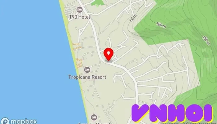 bản đồ của Cao Nguyên Home Bungalow Khách sạn, Đại lý du lịch biển, Nhà hàng trong Kiên Giang