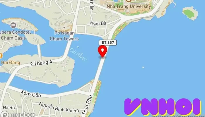 bản đồ của Cầu Trần Phú Cầu, Điểm thu hút khách du lịch trong Khánh Hòa