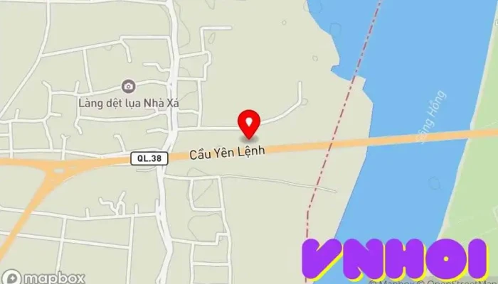 bản đồ của Cầu Yên Lệnh Cầu trong Mộc Hoàn