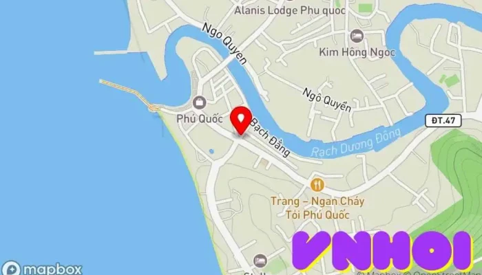 bản đồ của Chợ đêm Phú Quốc Chợ đêm trong Kiên Giang