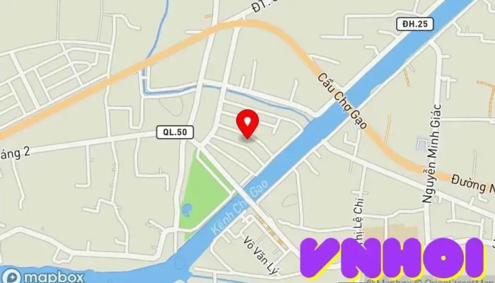 bản đồ của Chợ Gạo Mới Chợ trong Tiền Giang
