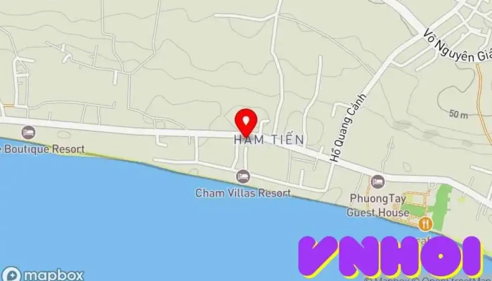 bản đồ của Chợ Hàm Tiến Chợ trong Bình Thuận