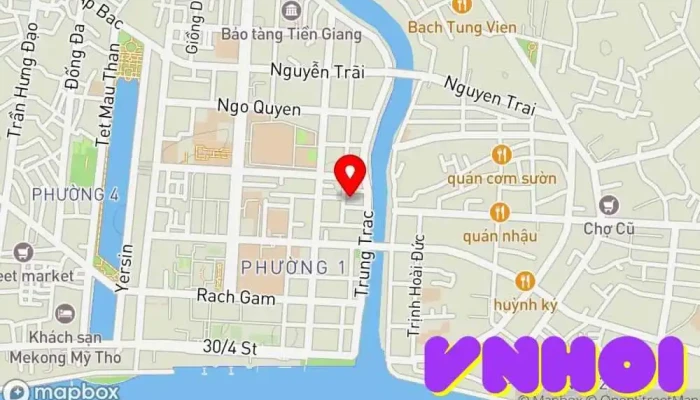 bản đồ của Chợ Mỹ Tho Chợ trong Tiền Giang