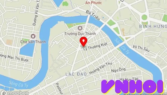 bản đồ của Chợ Phan Thiết Chợ trong Bình Thuận
