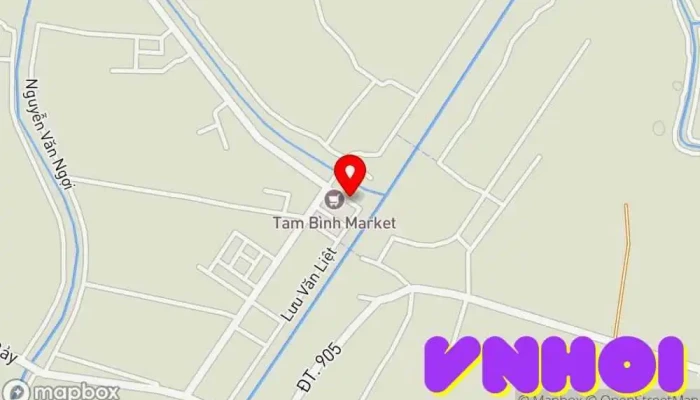 bản đồ của Chợ Tam Bình Chợ trong Vĩnh Long