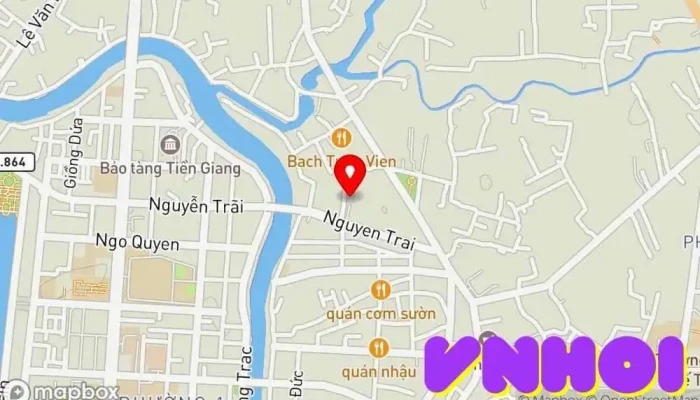 bản đồ của Chùa Bửu Lâm Chùa phật giáo, Điểm thu hút khách du lịch trong Tiền Giang
