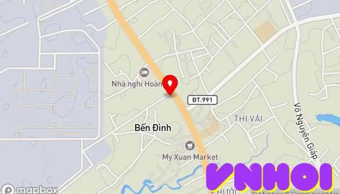 bản đồ của Chùa Bửu Thiên Chùa phật giáo, Điểm thu hút khách du lịch trong Bà Rịa - Vũng Tàu