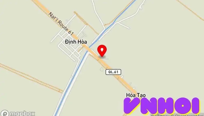 bản đồ của Chùa Cà Nhung Chùa phật giáo trong Kiên Giang