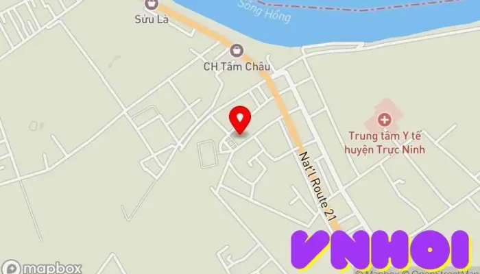 bản đồ của Chùa Cổ Lễ Chùa phật giáo, Địa điểm hành hương, Điểm đến tôn giáo, Điểm thu hút khách du lịch trong Nam Định
