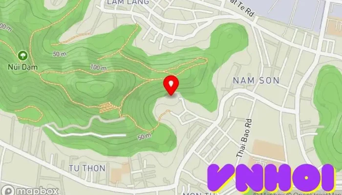 bản đồ của Chùa Hàm Long Chùa phật giáo trong Bắc Ninh