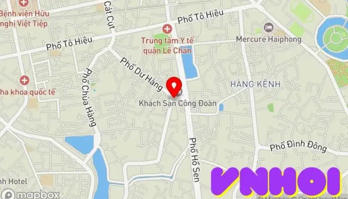 bản đồ của Chùa Hàng Kênh Chùa phật giáo, Điểm thu hút khách du lịch trong Hải Phòng