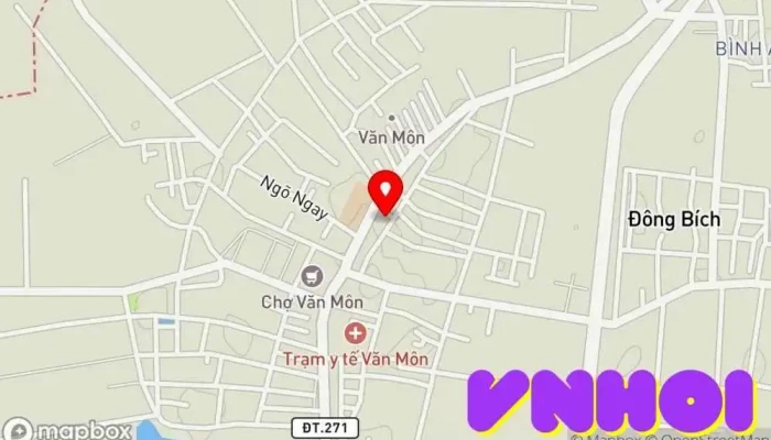 bản đồ của Chùa làng Mẫn Xá Chùa phật giáo trong Bắc Ninh