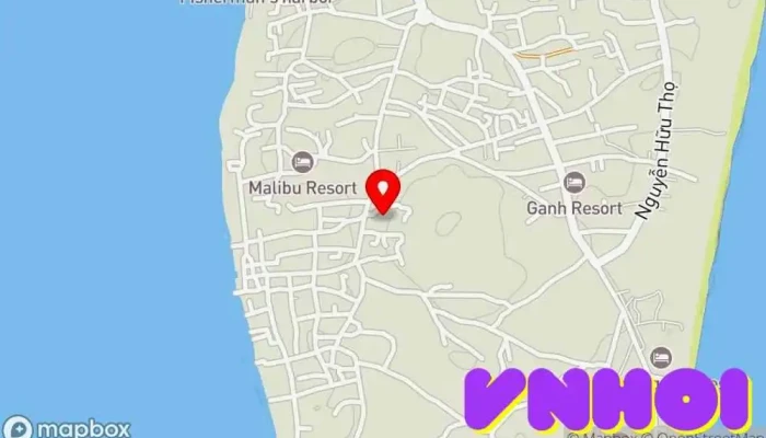 bản đồ của Chùa Linh Long Chùa phật giáo, Điểm thu hút khách du lịch trong Bình Thuận
