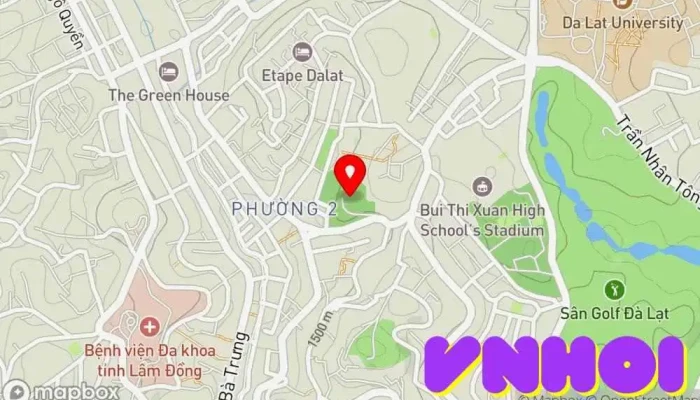 bản đồ của Chùa Linh Sơn Chùa phật giáo, Chùa, Điểm thu hút khách du lịch trong Lâm Đồng