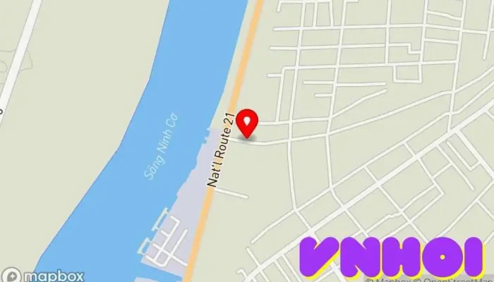 bản đồ của Chùa Linh Ứng Chùa phật giáo trong Nam Định