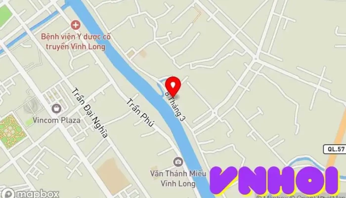 bản đồ của Chùa Long Khánh Chùa phật giáo, Điểm thu hút khách du lịch trong Vĩnh Long