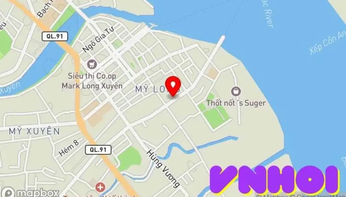 bản đồ của Chùa Quảng Tế 廣濟寺 Chùa phật giáo, Điểm thu hút khách du lịch trong An Giang