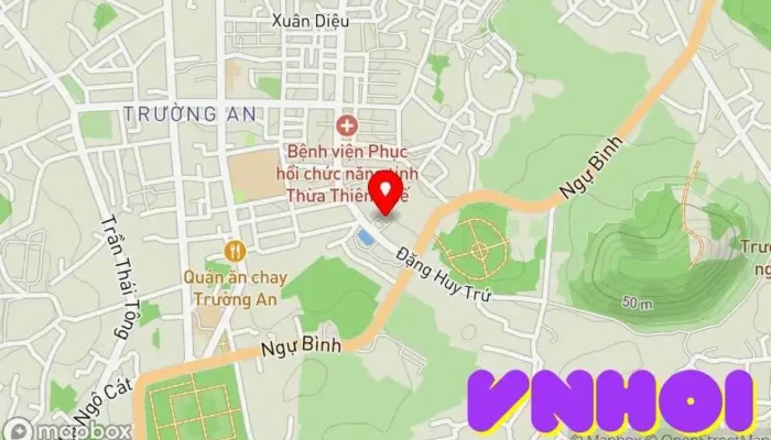 bản đồ của Chùa Quốc Ân Chùa phật giáo, Điểm thu hút khách du lịch trong Thành phố Huế